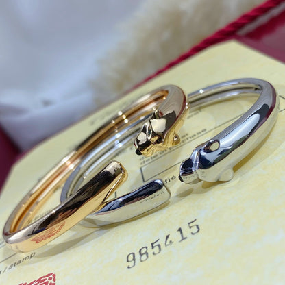 [Olivia JW]PANTHERE SILVER OPEN BRACELET