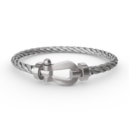 [Olivia JW]FORCE LARGE HORSESHOE NO DIAMOND BRACELET SILVER