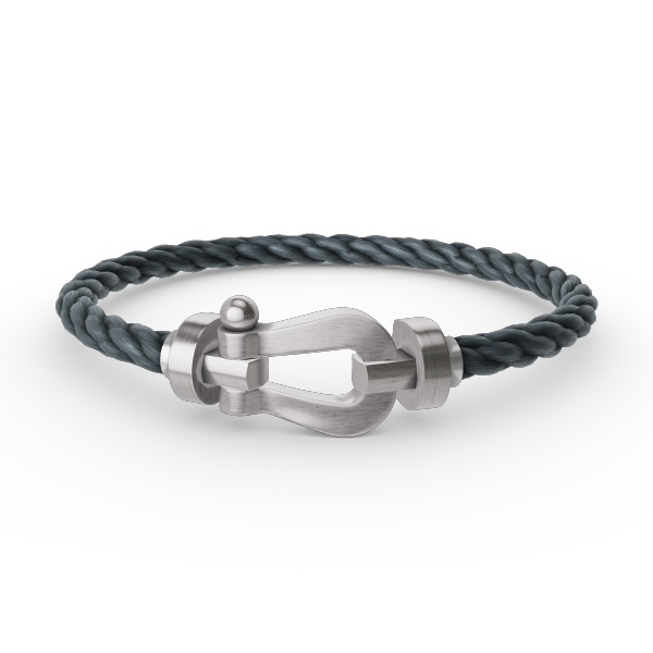 [Olivia JW]FORCE LARGE HORSESHOE NO DIAMOND BRACELET SILVER