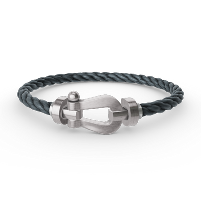 [Olivia JW]FORCE LARGE HORSESHOE NO DIAMOND BRACELET SILVER