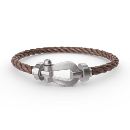 [Olivia JW]FORCE LARGE HORSESHOE NO DIAMOND BRACELET SILVER
