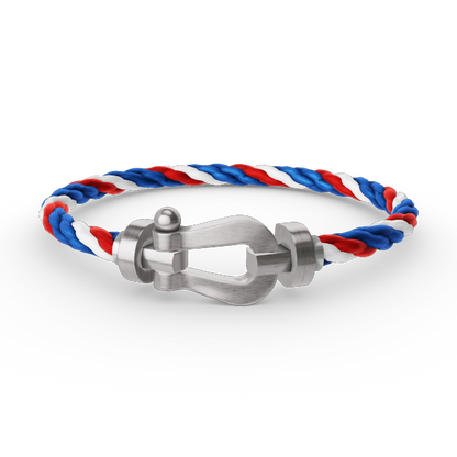 [Olivia JW]FORCE LARGE HORSESHOE NO DIAMOND BRACELET SILVER