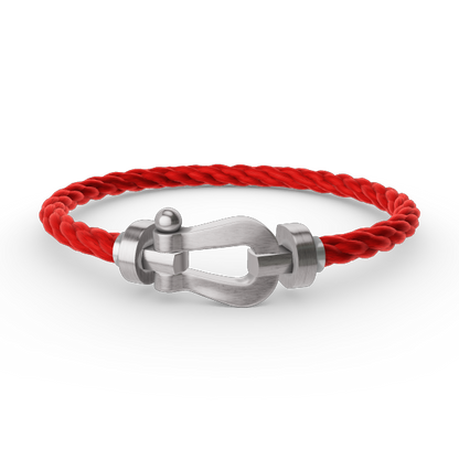 [Olivia JW]FORCE LARGE HORSESHOE NO DIAMOND BRACELET SILVER