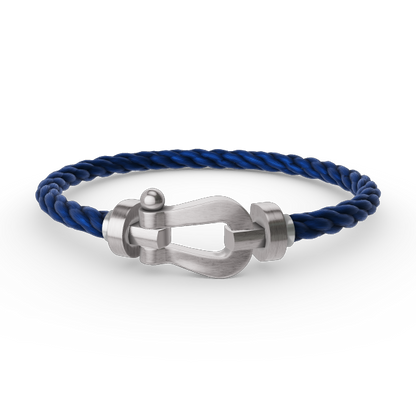 [Olivia JW]FORCE LARGE HORSESHOE NO DIAMOND BRACELET SILVER