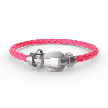 [Olivia JW]FORCE LARGE HORSESHOE NO DIAMOND BRACELET SILVER