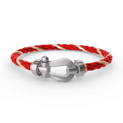 [Olivia JW]FORCE LARGE HORSESHOE NO DIAMOND BRACELET SILVER