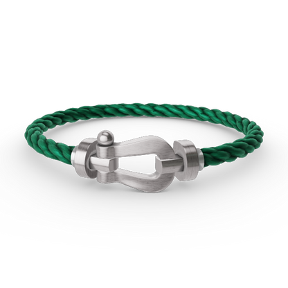 [Olivia JW]FORCE LARGE HORSESHOE NO DIAMOND BRACELET SILVER