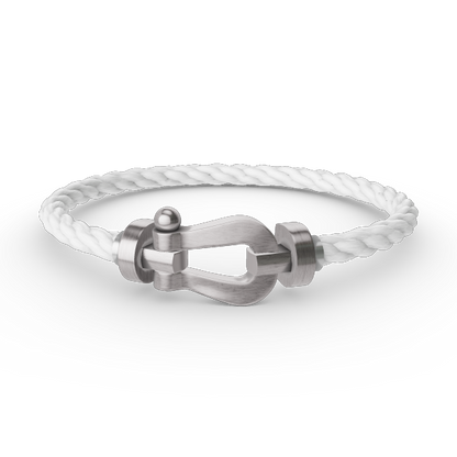 [Olivia JW]FORCE LARGE HORSESHOE NO DIAMOND BRACELET SILVER