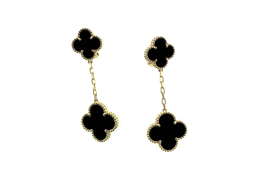 [Olivia JW]CLOVER 2 MOTIFS  EARRINGS (MULTIPLE CHOICESC