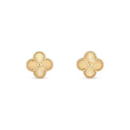 [Olivia JW]CLOVER MEDIUM 1 MOTIFS LASER EARRINGS