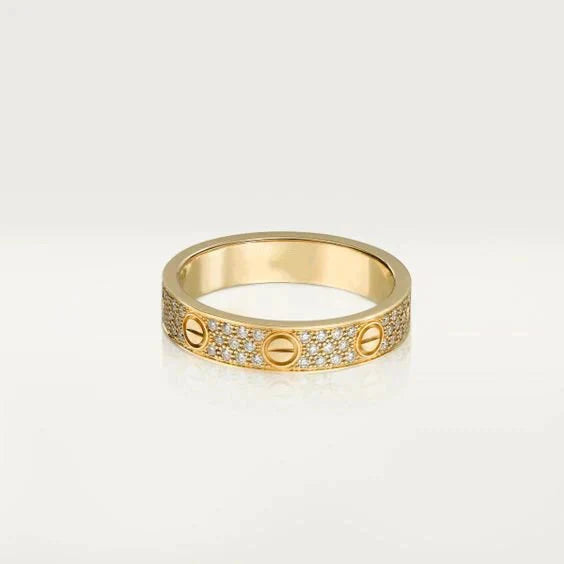 [Olivia JW]LOVE RING 3.6MM DIAMOND PAVED